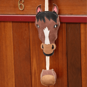 Horse Holding a Football Toy