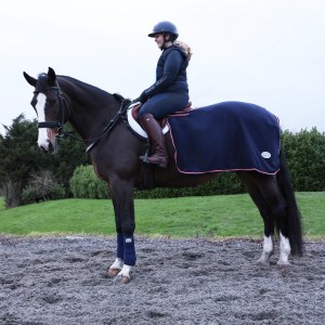 Navy Fleece Quarter Sheet