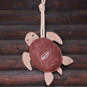 Timmy the Turtle natural horse toy for stable enrichment by Equii-Est